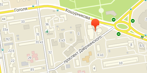 Карта проспект дзержинского